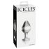 Icicles No. 25 - stakleni analni čep u obliku konusa (prozirni)