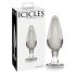 Icicles No. 26 - konusni stakleni analni plug (proziran)