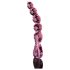 Prstenasti stakleni dildo sa srcima br. 43 (roze)