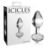 Icicles No. 44 - konusni, stakleni analni čep (proziran)
