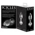 Icicles No. 44 - konusni, stakleni analni čep (proziran)