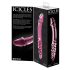 Icicles No. 57 - dvostrani stakleni dildo u obliku penisa (ružičasti)