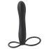 Fetiš Dvostruka Nevolja – dildo i penis prsten (crno)