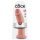 King Cock 10 - veliki dildo s vakuum bazom (25cm) - prirodno