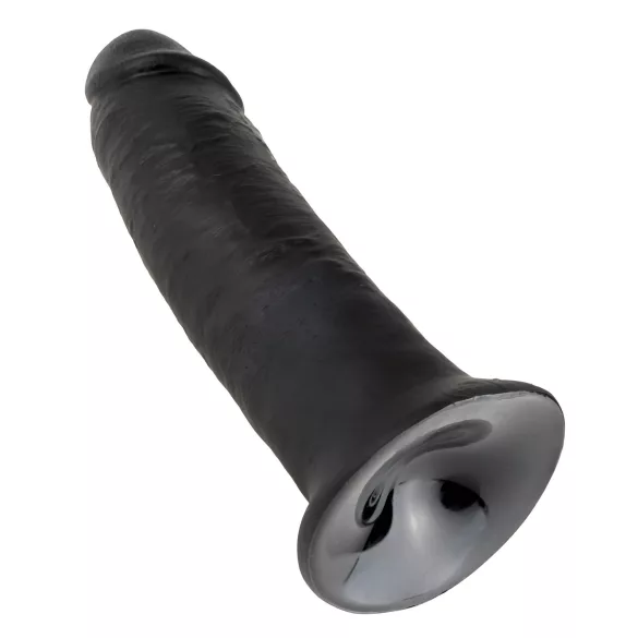 King Cock 10 - dildo sa vakuum bazom (25cm) - crna