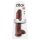 King Cock 11 - veliki dildo sa vakuum osnovom i testisima (28cm) - braon