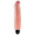 King Cock 7 Stiffy - водоотпоран, реалистичан вибратор (18cm) - природан