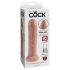 King Cock 7 - реалистични дилдо (18cm) - природна боја