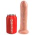 King Cock 7 - реалистични дилдо (18cm) - природна боја