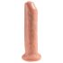 King Cock 7 - реалистични дилдо (18cm) - природна боја