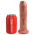 King Cock 7 - Realističan dildo (18cm) - tamni ten