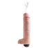 King Cock 10 - realistični dildo sa prskanjem (25cm) - prirodna boja
