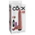 King Cock 11 - Realistični prskajući dildo (28cm) - prirodna boja