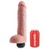 King Cock 11 - Realistični prskajući dildo (28cm) - prirodna boja