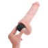 King Cock 11 - Realistični prskajući dildo (28cm) - prirodna boja