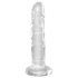 King Cock Clear 6 - dildo sa vakumskom bazom (15cm)
