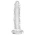 King Cock Clear 6 - dildo sa vakumskom bazom (15cm)
