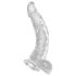 King Cock Clear 19cm - Dildo sa Testisima i Vakum Držačem