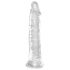 King Cock Clear 8 - veliki dildo sa vakum postoljem (20cm)