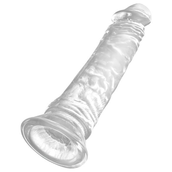 King Cock Clear 8 - veliki dildo sa vakum postoljem (20cm)