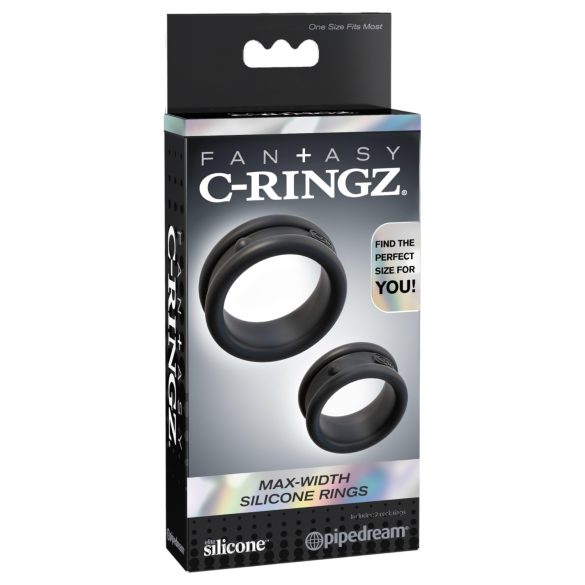 Fantasy C-Ringz - prsten za penis i testise (crni)