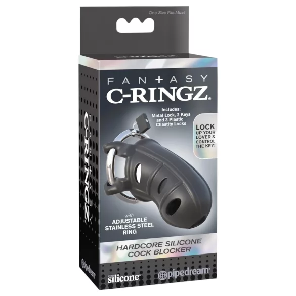 C-Ringz - silikon kavezica za penis (crna)