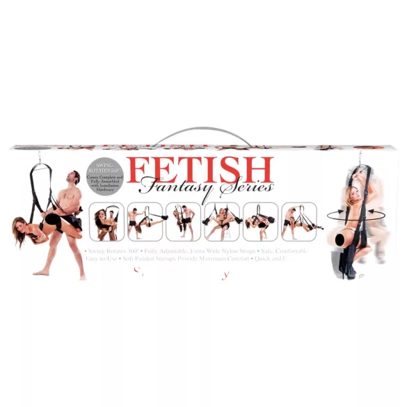Fetish Fantasy - seks ljuljaška s 360 stepeni rotacijom (crna)