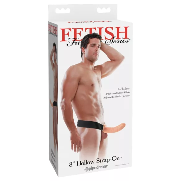 Fetish Fantasy - šuplji strap-on dildo (prirodni)