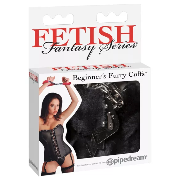 Fetish Fantasy - plišani lisice (crne)