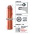 X-TENSION Perfect 1 - Realistični penis rukav (17,7cm) - prirodna boja