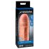 X-TENSION Mega 1 - realistični penis rukav (17,7 cm) - prirodni