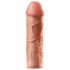 X-TENSION Mega 2 - realistična navlaka za penis (20,3 cm) - prirodna boja