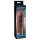 X-TENSION Mega 2 - realistični penis rukav (20.3cm) - tamna prirodna boja