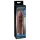 Pipedream X-TENSION Mega 2 - реалистична навлака за пенис (20,3 cm) - тамни натур