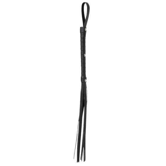 Fetish Fantasy Deluxe Devetorepičasti Bič (65cm) - crni