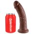 King Cock 8 Dildo (20cm) - braon