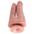King Cock Double Penetrator - realistični dupli dildo (natur)
