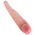 King Cock 16 Tapered - realistični dupli dildo (41cm) - prirodna boja