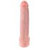 King Cock 15 - реалистичан дилдо са тестисима и вакуумским основом (38cm) - прироdан