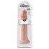 King Cock 14 - prirodni veliki dildo sa vakumom (36 cm)
