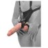 King Cock Strap-on 10 - šuplji vezivi dildo 25cm