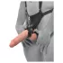 King Cock Strap-on 10 - šuplji nadogradivi dildo 25cm