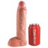 King Cock Strap-on 10 - šuplji vezivi dildo 25cm