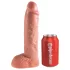 King Cock Strap-on 10 - šuplji nadogradivi dildo 25cm