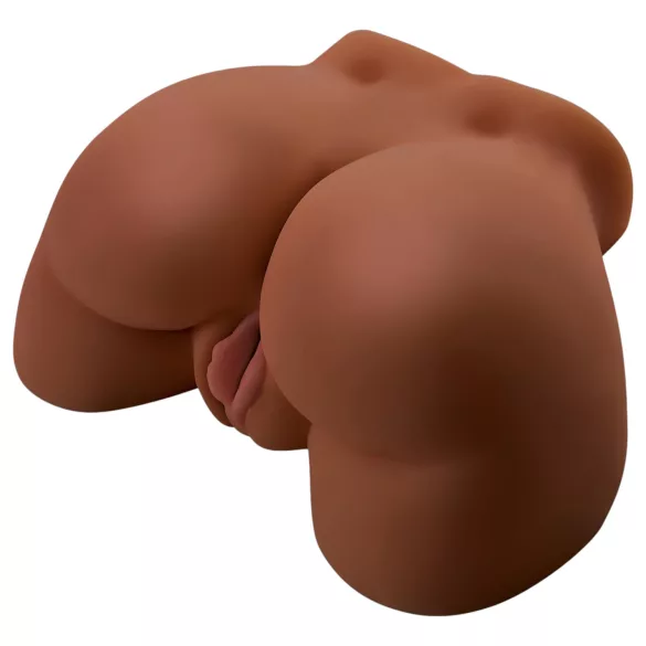 Pipedream Junk in Tha Trunk - vibrirajući ženski torzo masturbator (tamni natur)