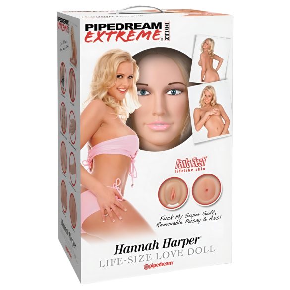 Pipedream Hannah Harper - životna veličina lutke sa 3D licem