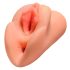 PDX Double Stroker - 2u1 realistični masturbator (prirodna boja)