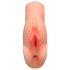 PDX Double Stroker - 2u1 realistični masturbator (prirodna boja)