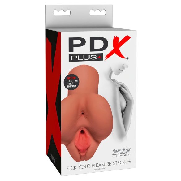 PDX Izaberi Svoje Zadovoljstvo - 2u1 vagina i analni masturbator (prirodan)