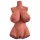 PDX Plus Perfect 10 - Torzo masturbator (tamno prirodni)